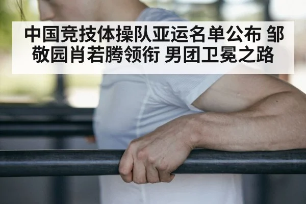 Zou Jingyuan parallel bars